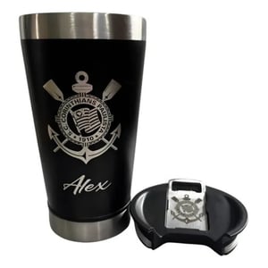 Copo Térmico Personalizado 473ml Com Tampa e Abridor