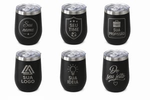 Copo Térmico Personalizado Cuia 360ml Com Tampa