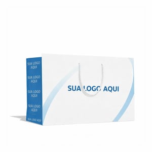 Kit Sacola Personalizadas 15x23x9cm + Adesivos Lacre Personalizado Com Sua Logo