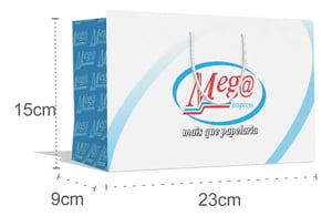 Kit Sacola Personalizadas 15x23x9cm + Adesivos Lacre Personalizado Com Sua Logo