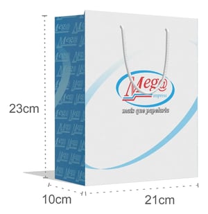 Kit Sacola Personalizadas 21x23x10cm + Adesivos Lacre Personalizado Com Sua Logo