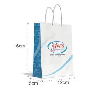 Kit Sacola Personalizadas 12x16x5cm + Adesivos Lacre Personalizado Com Sua Logo