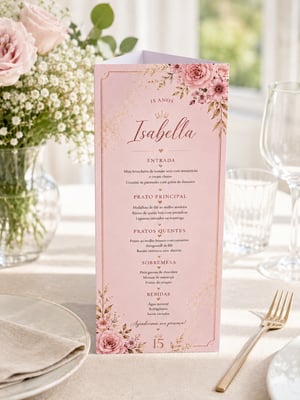 xxx NAO USAR AINDA xxx Menu Personalizado 20,5x9,5cm