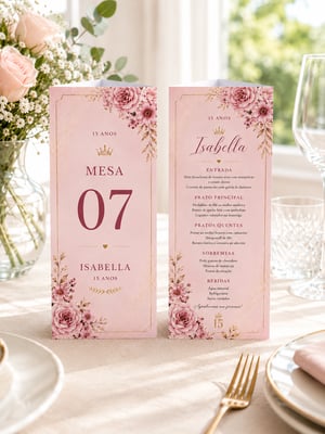 xxx NAO USAR AINDA xxx Menu Personalizado 20,5x9,5cm