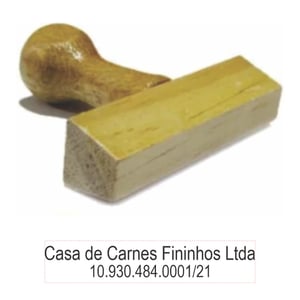 Carimbo Personalizado de Madeira 12x55mm - CM3