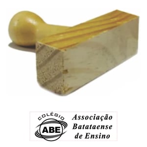 Carimbo Personalizado de Madeira 20x60mm - CM5