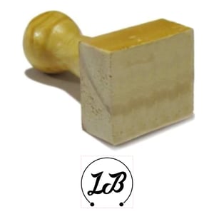 Carimbo Personalizado de Madeira 50x50mm - CM7