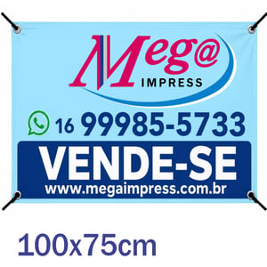 Lona Imobiliária c/ Ilhos