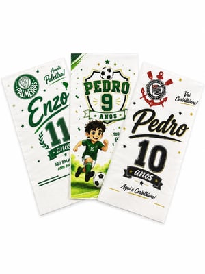 Guardanapo Personalizado Qualidade Premium Retangular Fechado 19,5x10 cm Aberto 40x40 cm - 40X