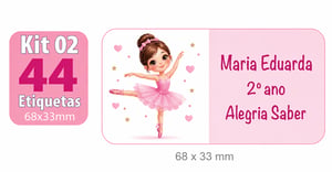 Kit Etiquetas Escolares Personalizadas Vinil