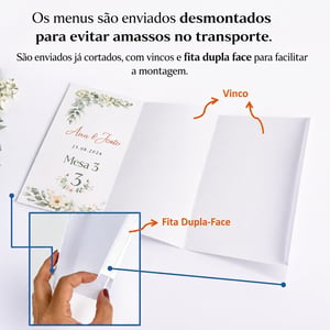 Menu Personalizado A4  - 3 lados