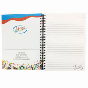 Caderno Personalizado A4 Capa Dura 20X27,5CM Pautado 100 folhas 75g