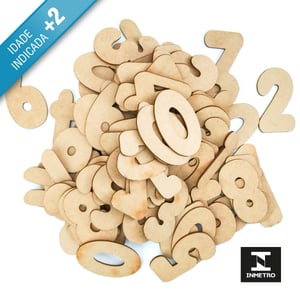 10 Kits Números Mdf Madeira De 0 A 9 C/100 Números