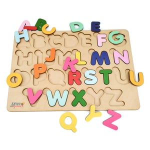 Brinquedo Educativo Tabuleiro Encaixe Alfabeto Mdf