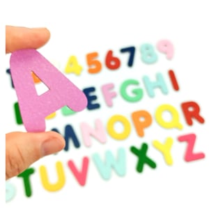 Brinquedo Educativo Tabuleiro Encaixe Alfabeto + Numerais Mdf Branco