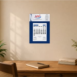 Calendario de Parede Folhinha Bloco Mensal Destacavel