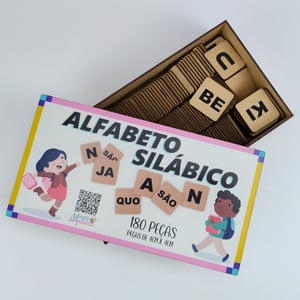 Jogo Educativo Alfabeto Silabico MDF