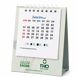 Calendario de Mesa Base Rigida 15x11,5cm