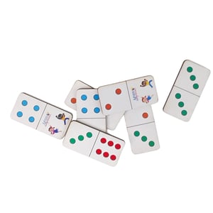 Dominó Jogo Educativo Pedagógico Tradicional 28pcs Mdf