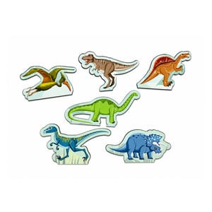 Brinquedo Educativo Tabuleiro Encaixe Dinossauro Mdf