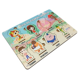 Brinquedo Educativo Tabuleiro Encaixe Sítio Do Picapau Amarelo Mdf