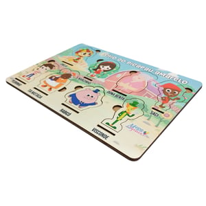 Brinquedo Educativo Tabuleiro Encaixe Sítio Do Picapau Amarelo Mdf