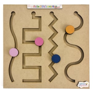 Brinquedo Educativo Coordenação Motora 4 Linhas Mdf