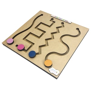 Brinquedo Educativo Coordenação Motora 4 Linhas Mdf