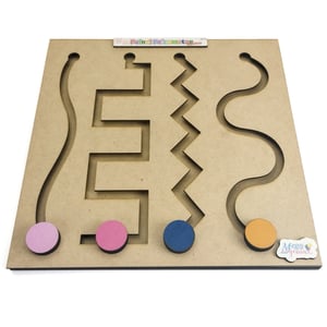 Brinquedo Educativo Coordenação Motora 4 Linhas Mdf