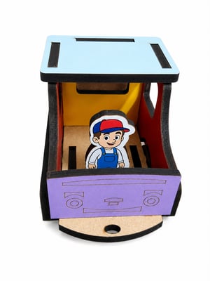 Brinquedo Caminhão Monstessori Figuras Geométricas Mdf