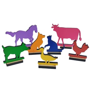 Brinquedo Caminhão Transportando Animais Mdf