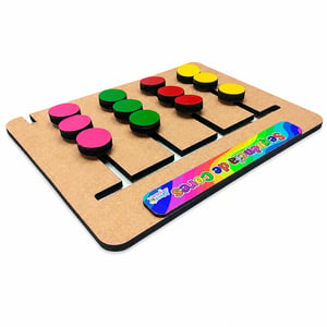 Brinquedo Educativo Sequência De Cores Em Mdf