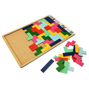 Brinquedo Educativo Tabuleiro Tetris Mdf