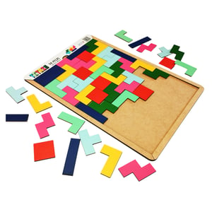 Brinquedo Educativo Tabuleiro Tetris Mdf