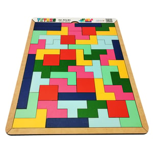 Brinquedo Educativo Tabuleiro Tetris Mdf
