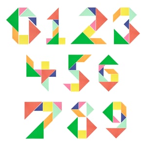 Brinquedo Educativo Tabuleiro Tangram Figuras Geométricas Mdf Cru