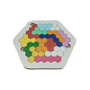 Brinquedo Educativo Quebra Cabeça Colmeia 18x20 Mdf