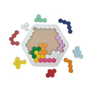 Brinquedo Educativo Quebra Cabeça Colmeia 18x20 Mdf