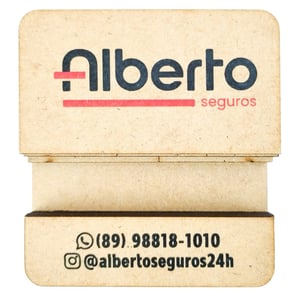 Porta Celular Personalizado em Madeira Prático