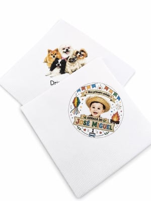 Guardanapo Personalizado Folha Dupla Premium Fechado 11,5x11,5 Aberto 23x23cm - 23X