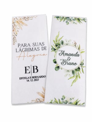 Guardanapo Personalizado Qualidade Premium Folha Dupla Retangular Fechado 17,5 x 7,3cm Aberto 36x28cm - 36X