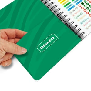 Agenda Personalizada Diária Capa Dura Laminada Com Bolsa Interna 75g - AGP