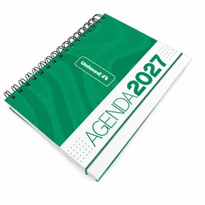 Agenda Personalizada Diária Capa Dura Laminada Com Bolsa Interna 75g - AGP