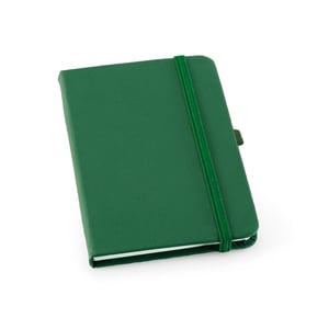 Caderno A6 de capa dura em couro sintético com páginas lisas