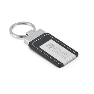 Chaveiro em Couro sintético e metal