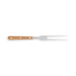 Kit churrasco em caixa bambu com 4 utensílios em aço inox e bambu