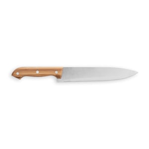 Kit churrasco em caixa bambu com 4 utensílios em aço inox e bambu