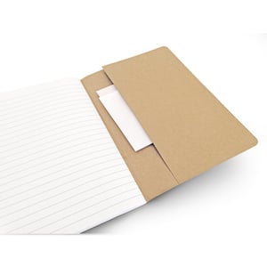 Caderno A5 Personalizado de capa flexível em cartão kraft 100% reciclado