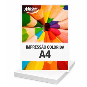 Impressão A4 Laser Colorida  A4 - 21X29,7CM    