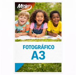 Impressão Papel Fotográfico A3  A3 29,7x42cm    
